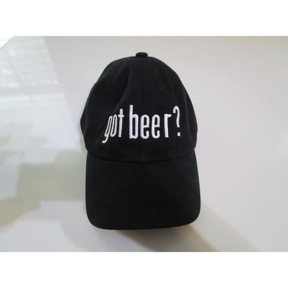 Got Beer Hat Cap Strap Back Black Chris's Stuff Embroidered Slogan Mens Humor - Picture 1 of 7